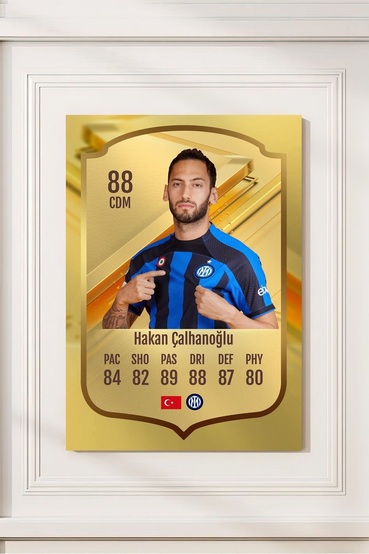 Futbolcu Fut Card mdf tablo serisi seti