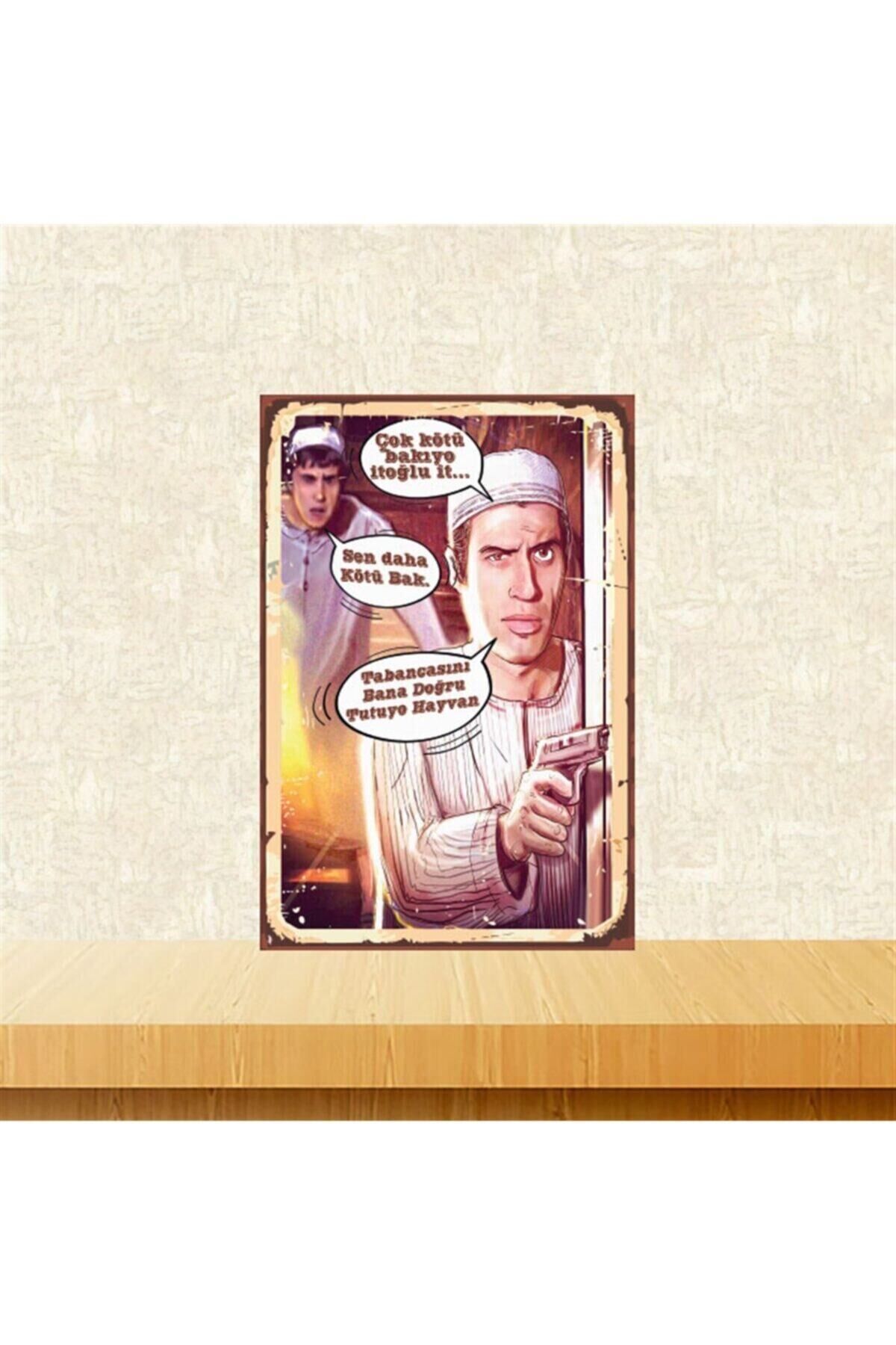 Süt Kardeşler Replikleri 20-30 Cm Retro Ahşap Tablo Tkfx4928