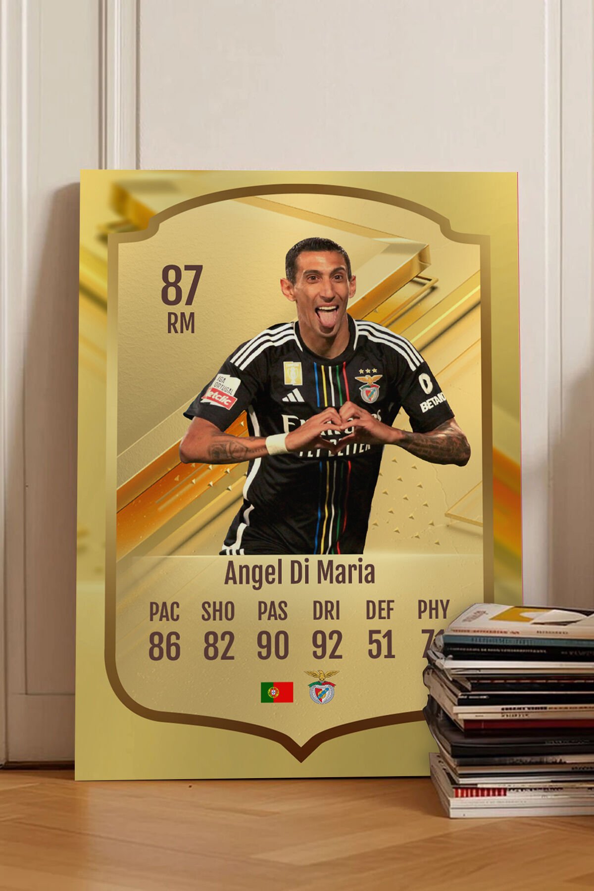 Futbolcu Fut Card mdf tablo serisi seti