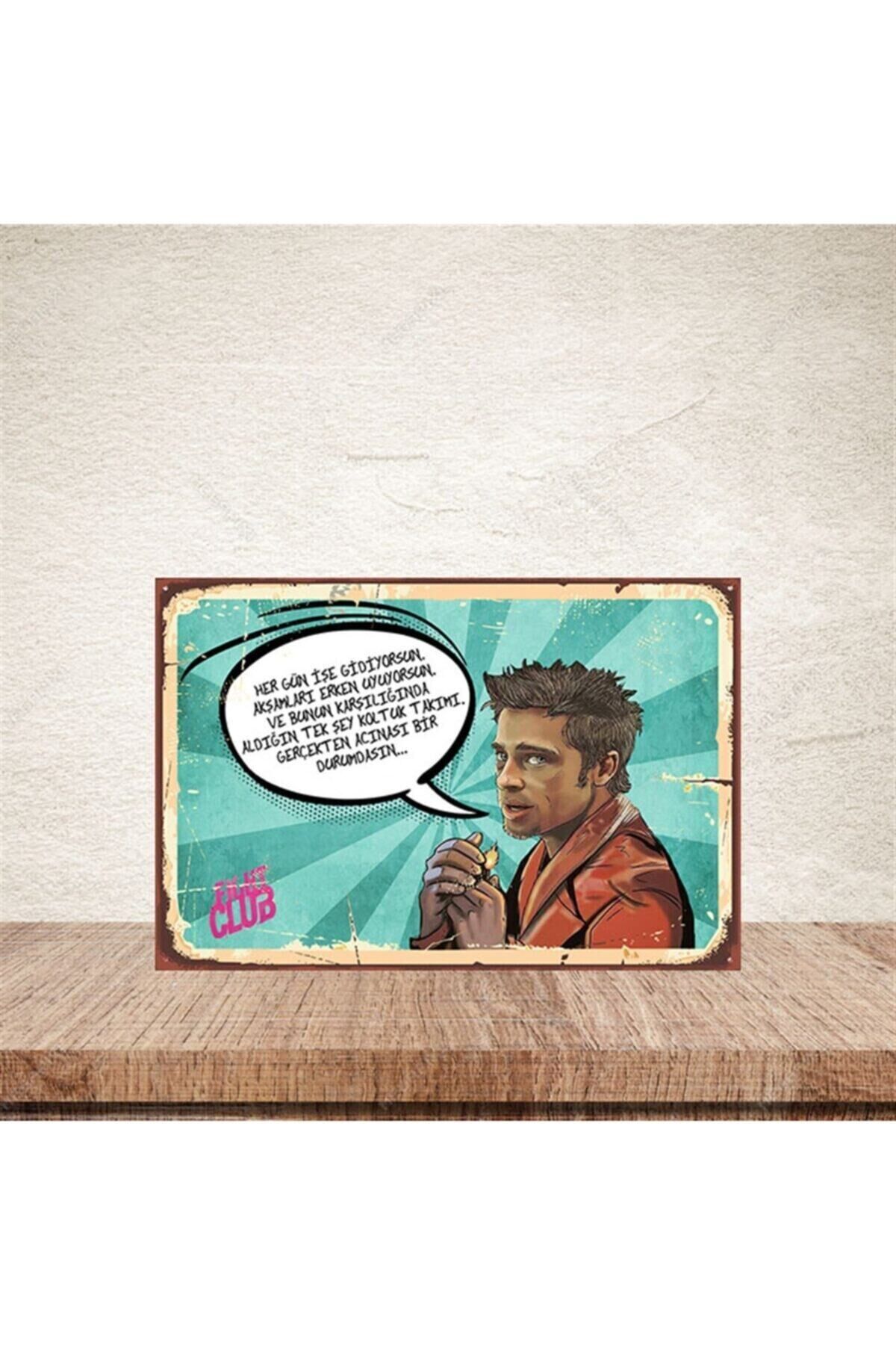 Her Gün Işe Gidiyorsun 20-30 cm Retro Ahşap Poster