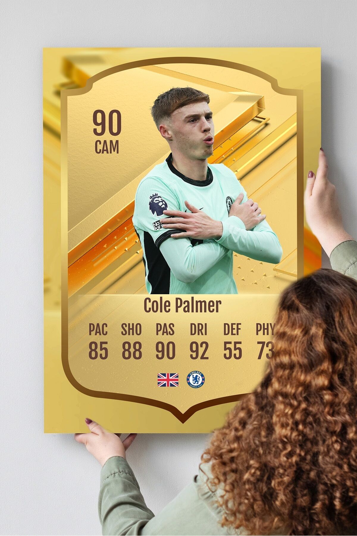 Futbolcu Fut Card mdf tablo serisi seti