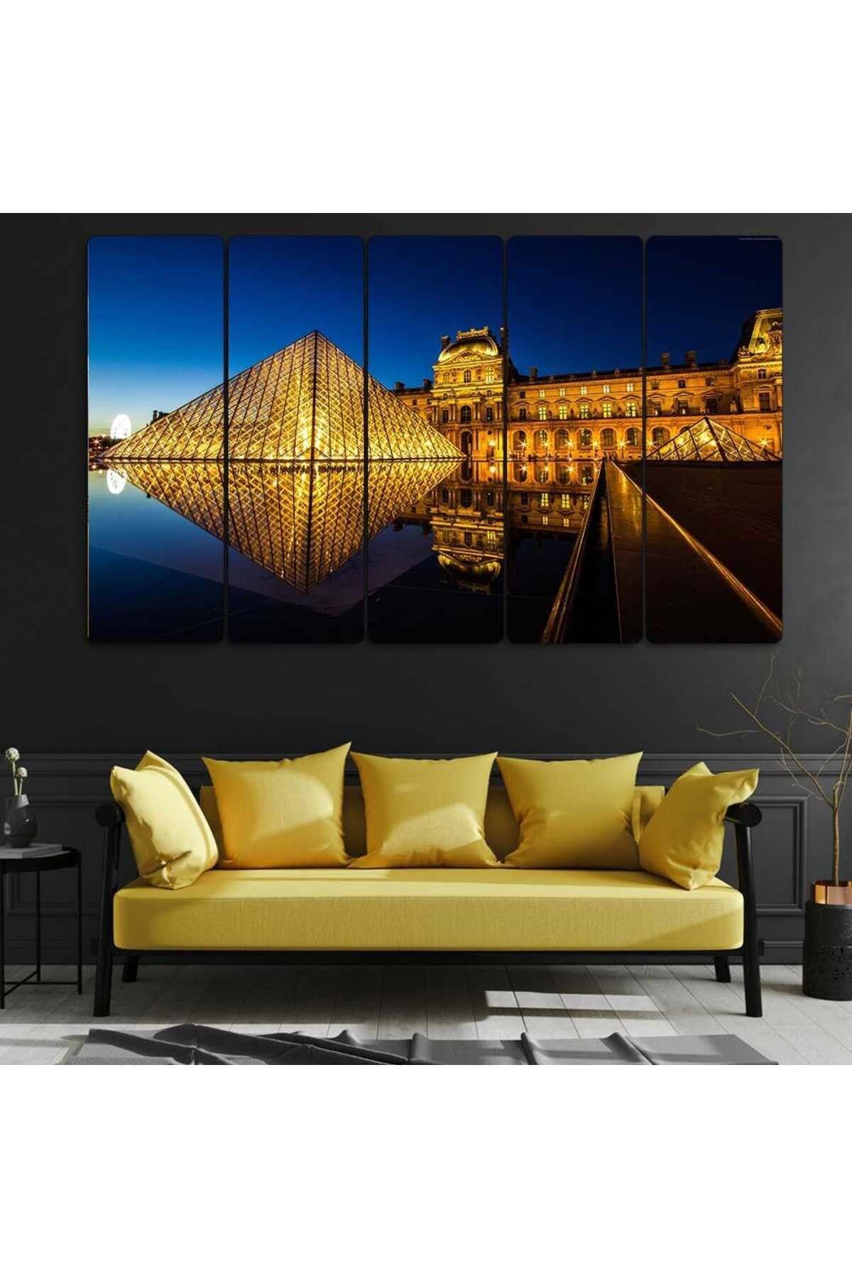 Paris Louvre Müzesi, Fransa - 5 Parçalı Tablo