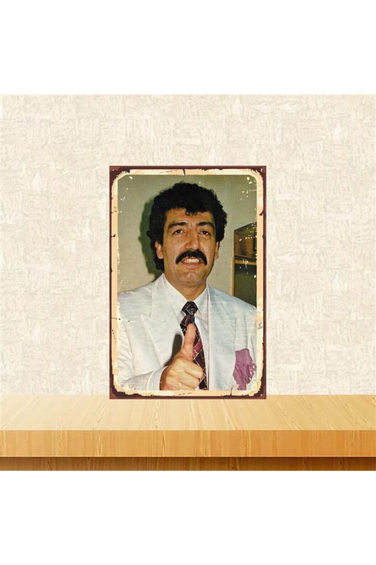 Müslüm Gürses Retro Ahşap Poster Tkfx3838