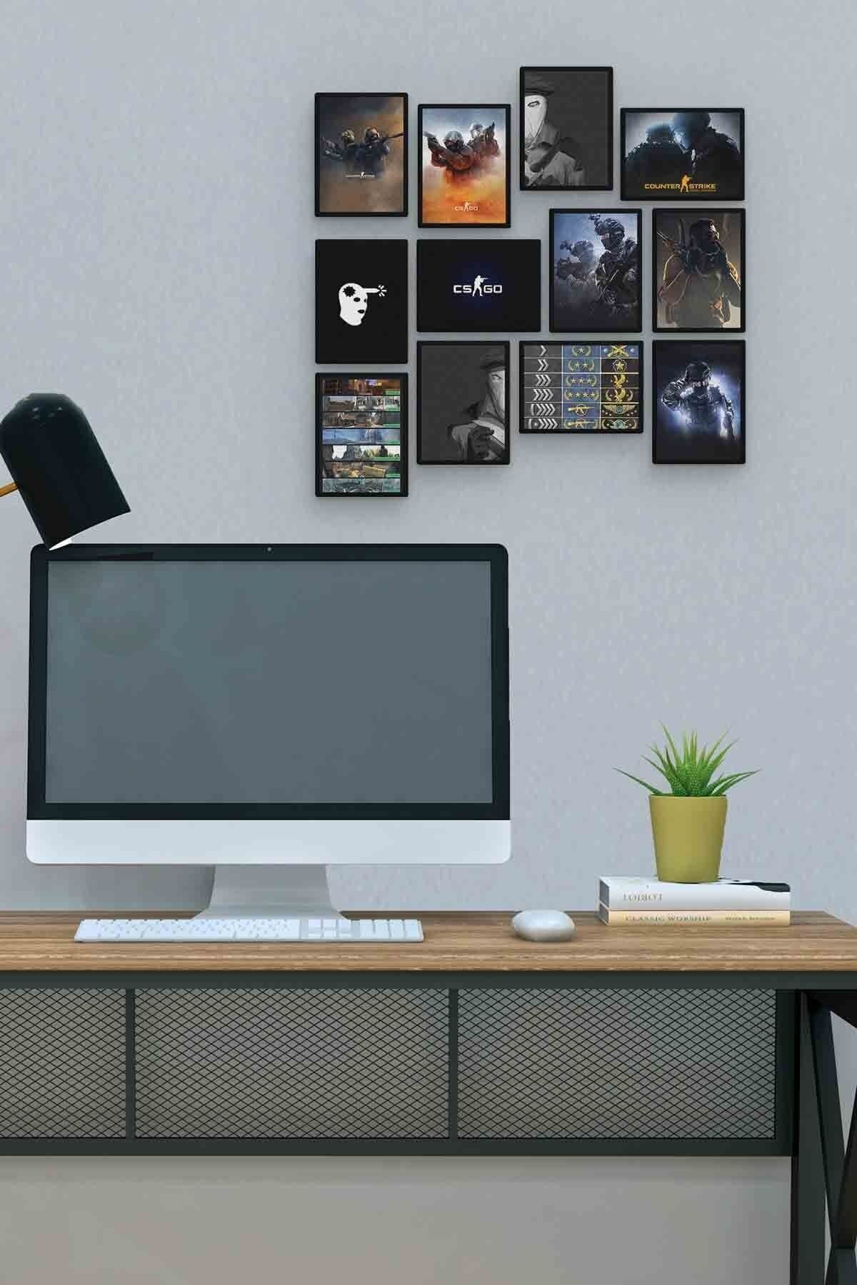 Cs Go 12 Parça Mdf (ahşap) Tablo Ofis Boyu