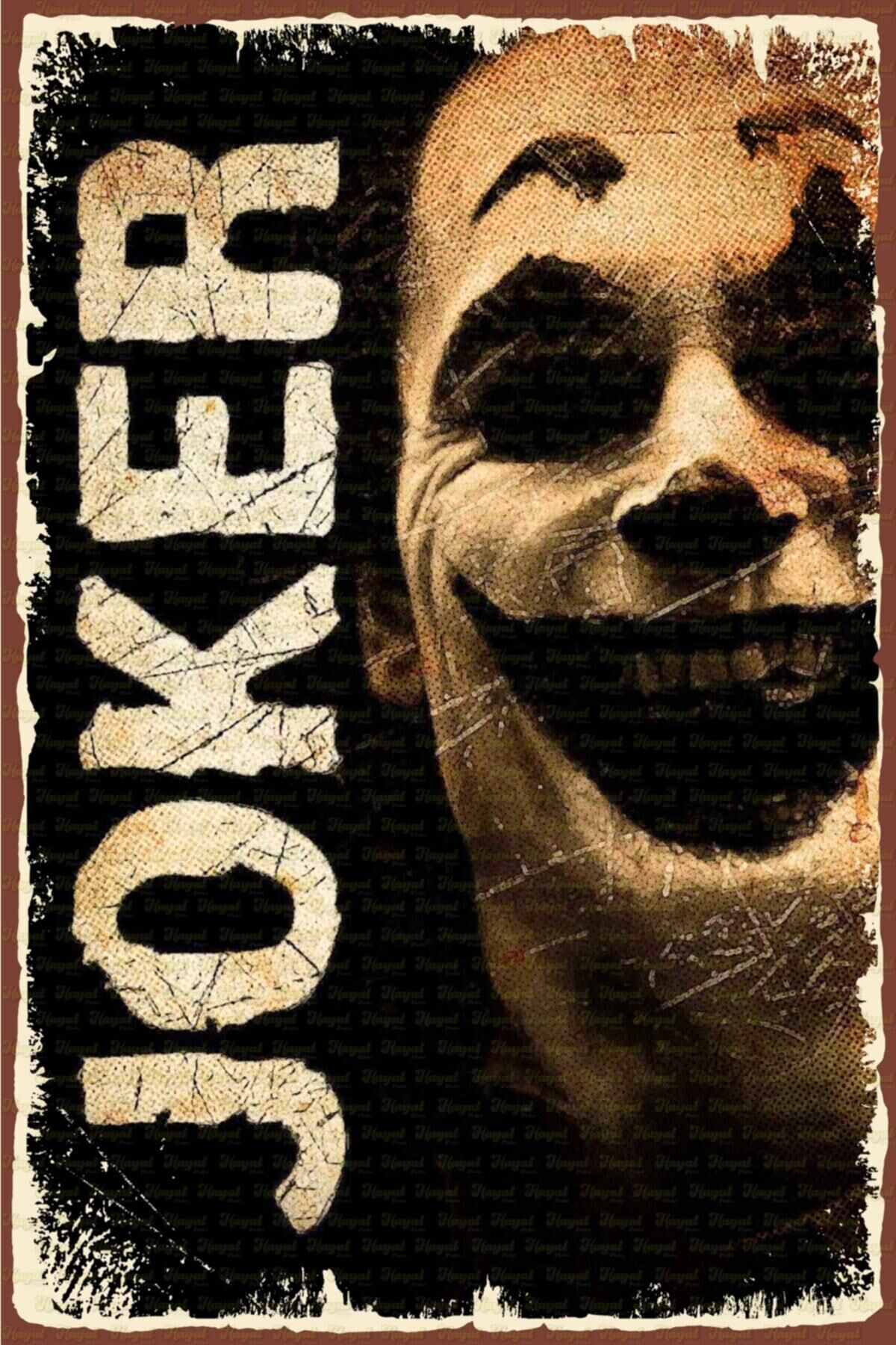 Joker Retro Ahşap Poster 003