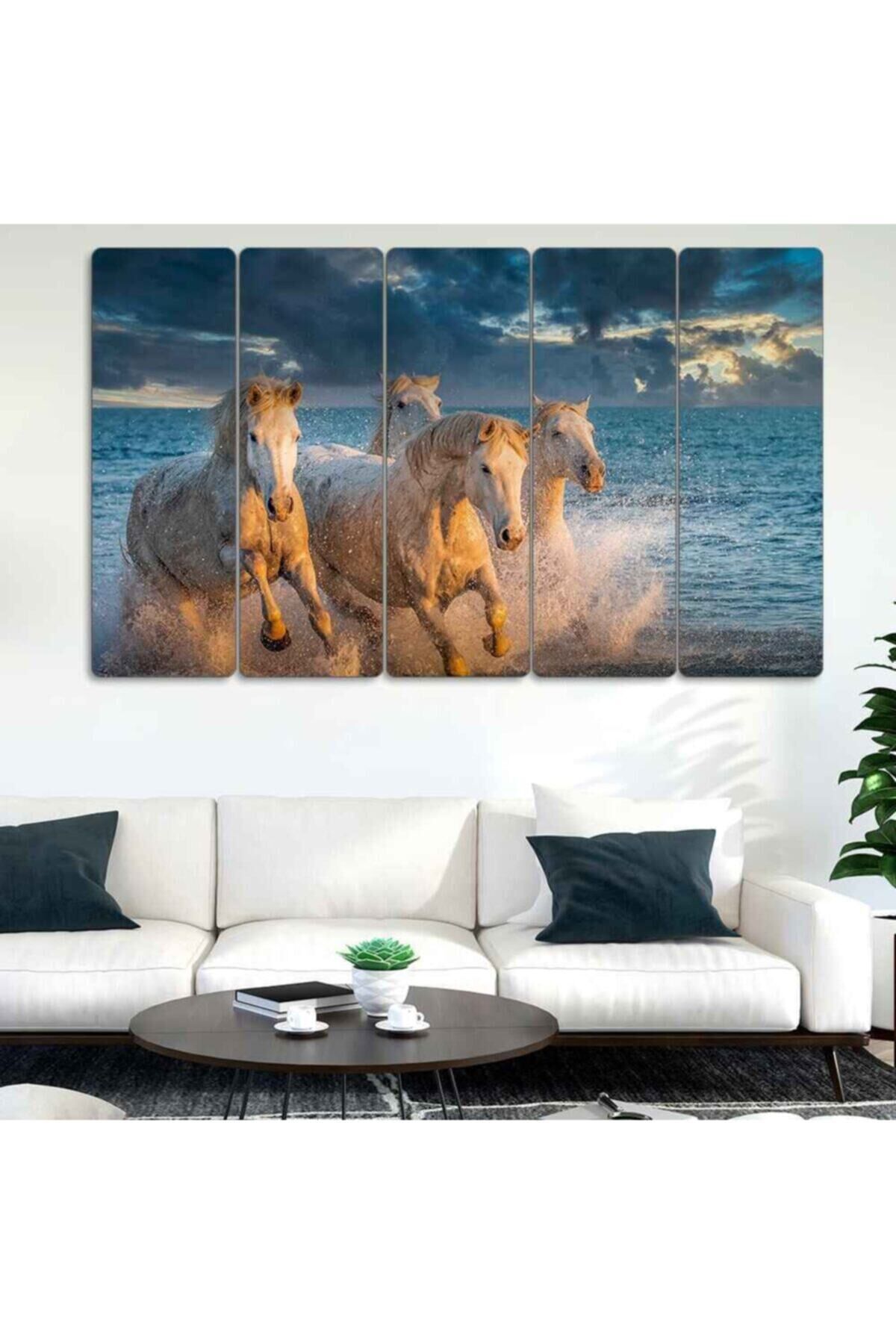 Deniz, Atlar - 5 Parçalı Tablo