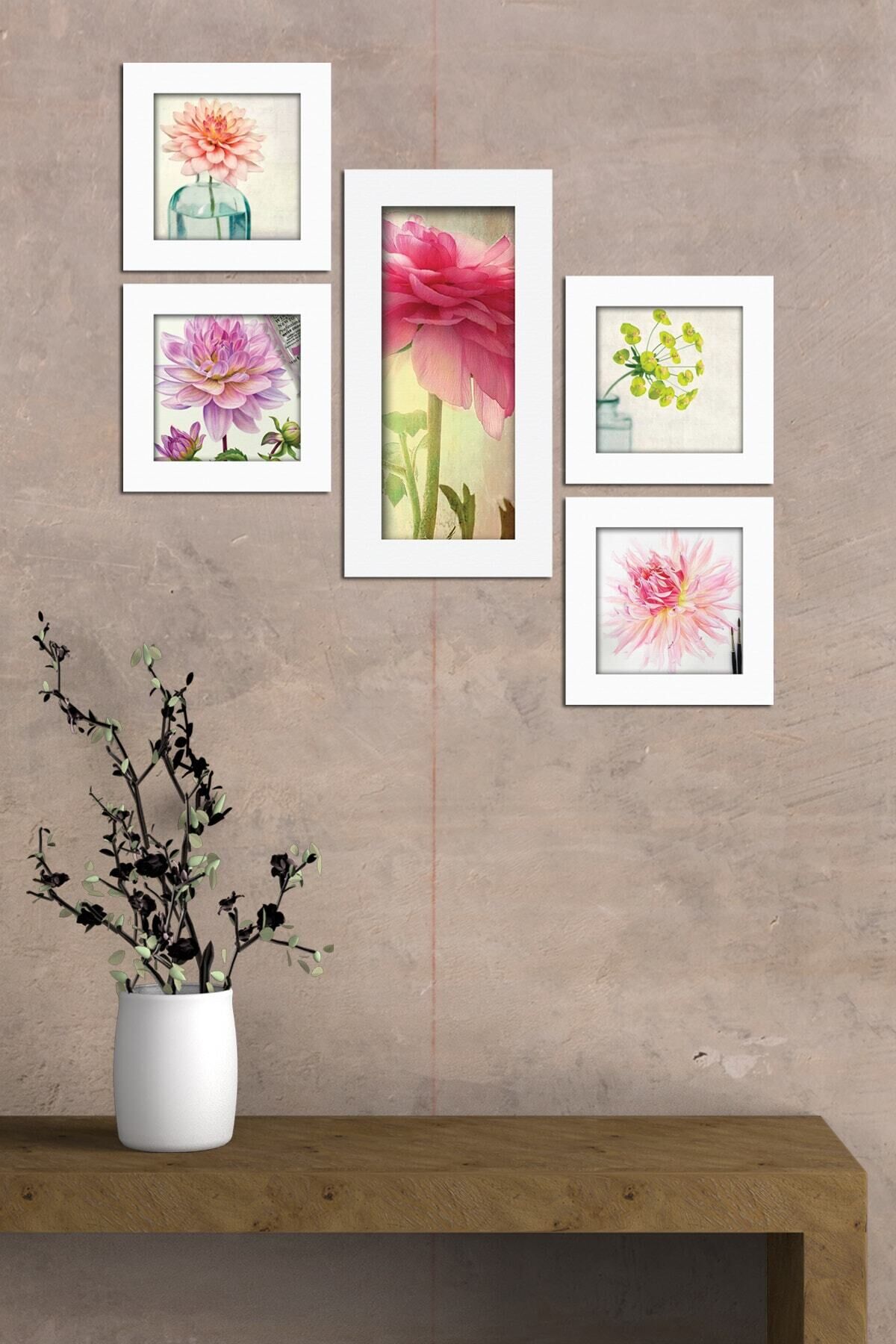 Collage Style 5 Parçalı Mdf Tablo Atf260