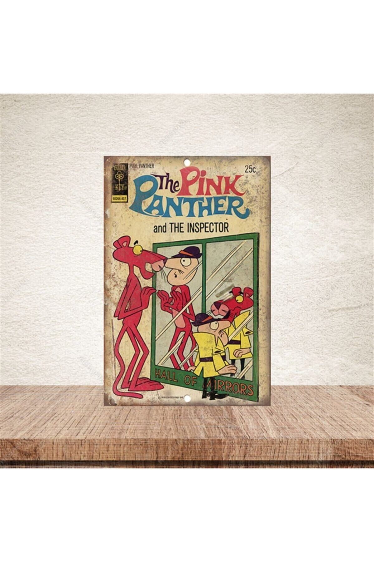 The Pink Panther 20x30 cm Retro Ahşap Poster