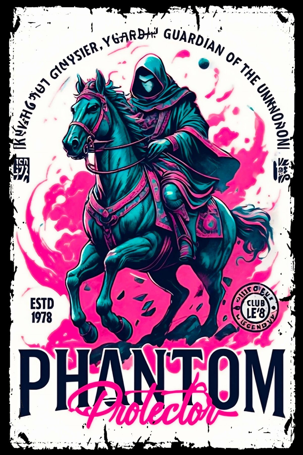 Phantom Retro Ahşap Tablo Görselli Poster (20x30)