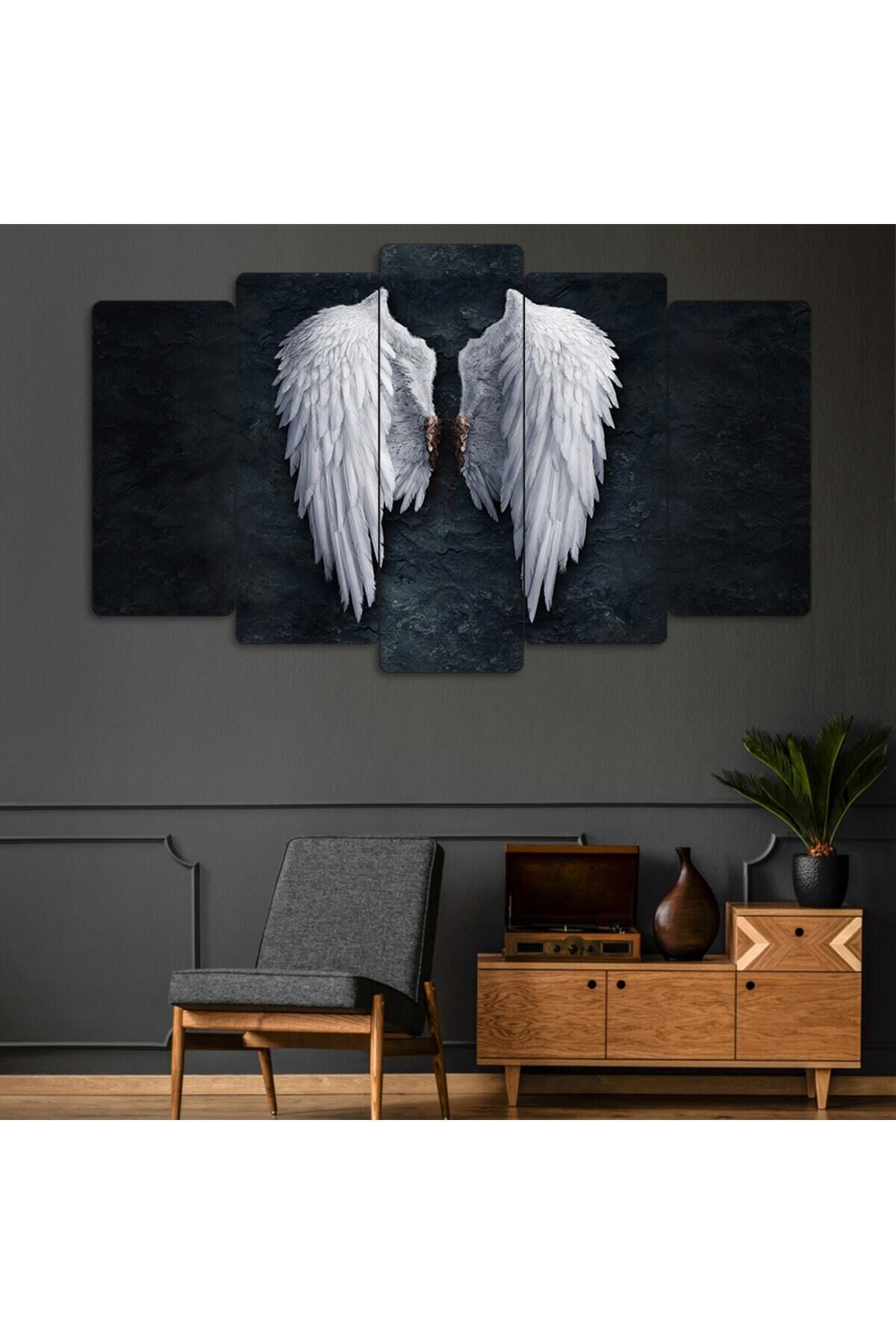 Melek Kanadı 5 Parçalı Tablo