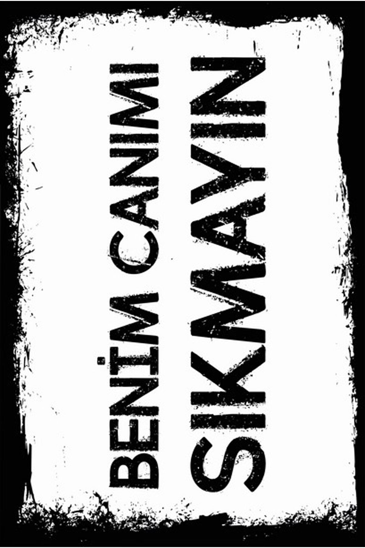 Yazılı Retro Ahşap Poster