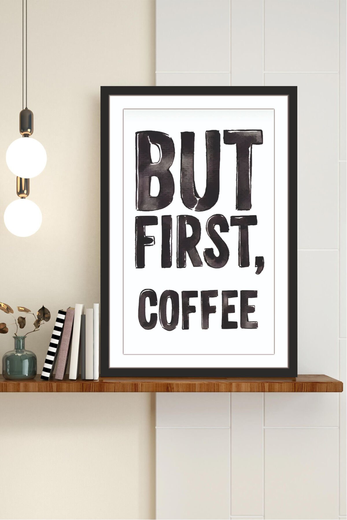 Home Yazılı Ahşap Mdf Çerçeve Görünümlü Mdf Tablo