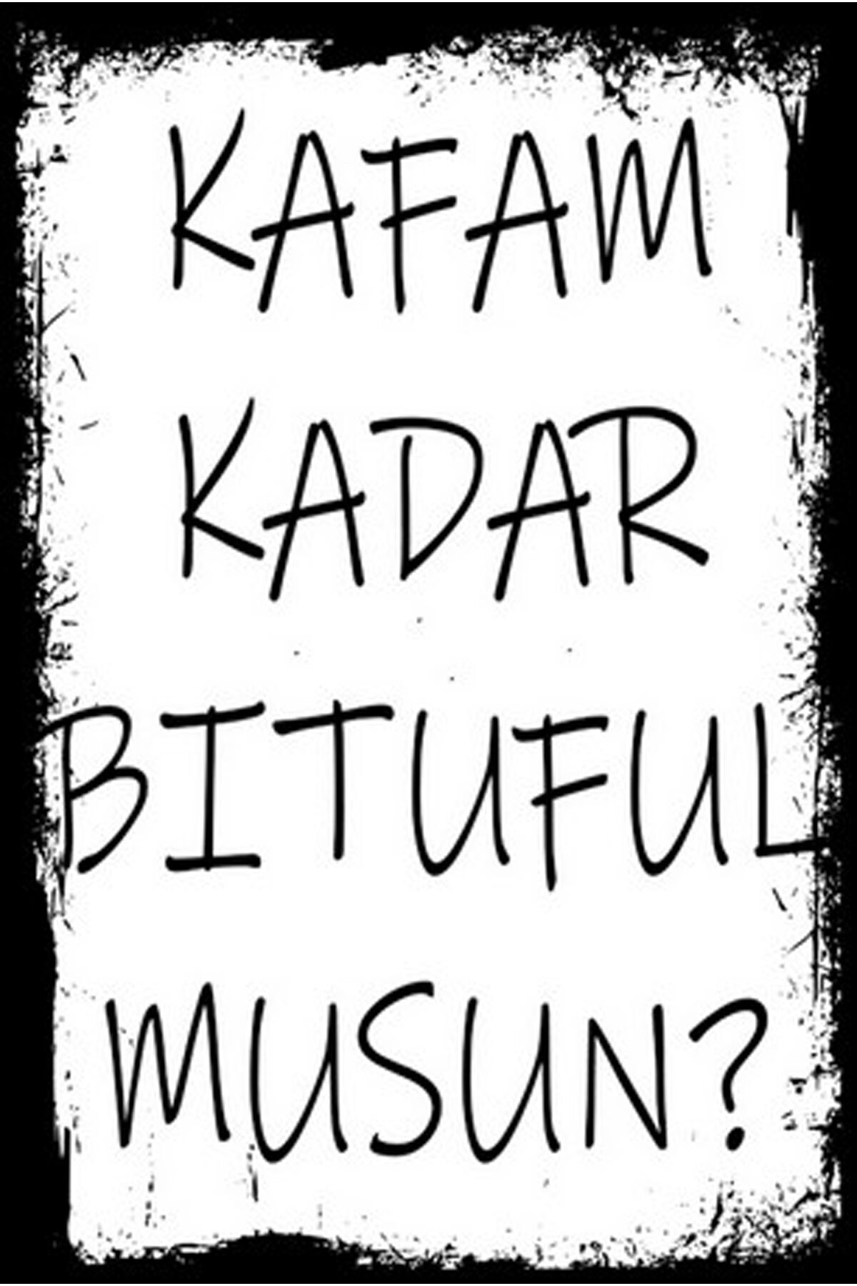 Yazılı Retro Ahşap Poster