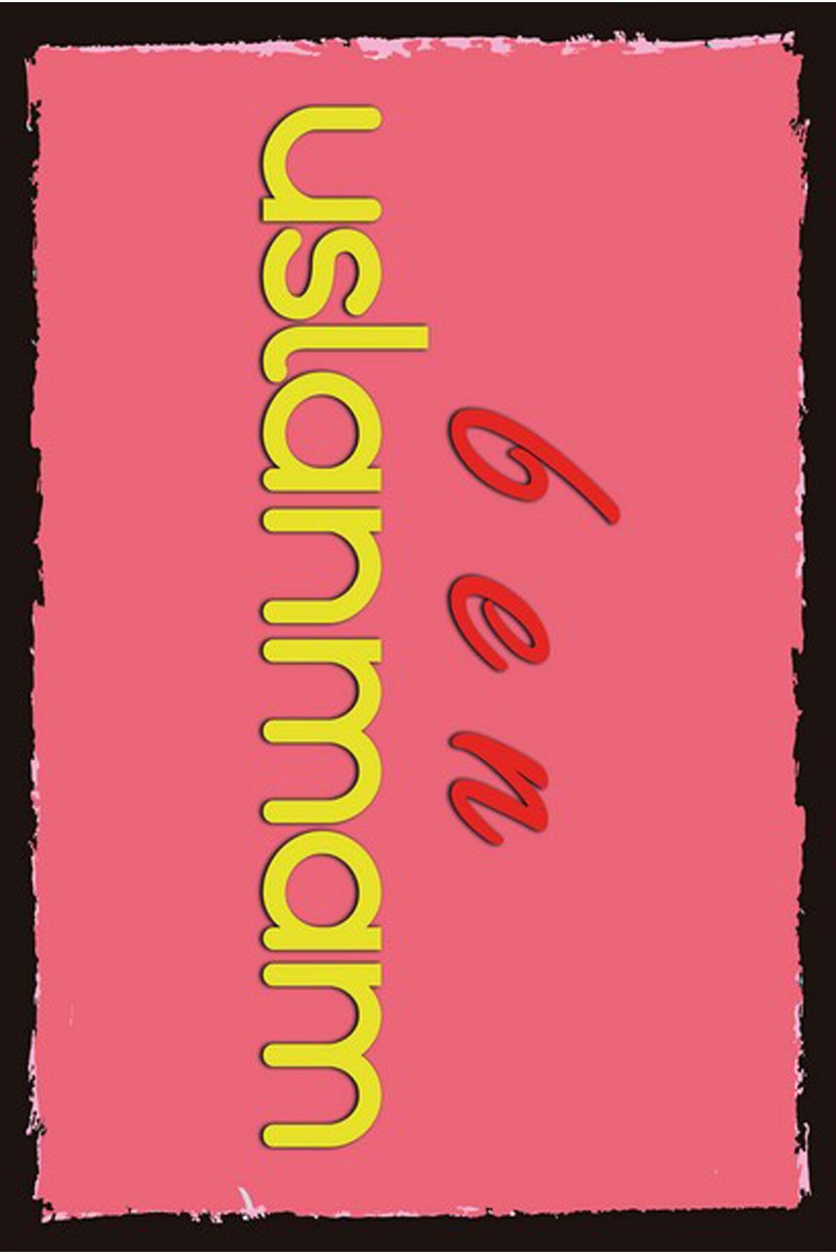 Yazılı Retro Ahşap Poster