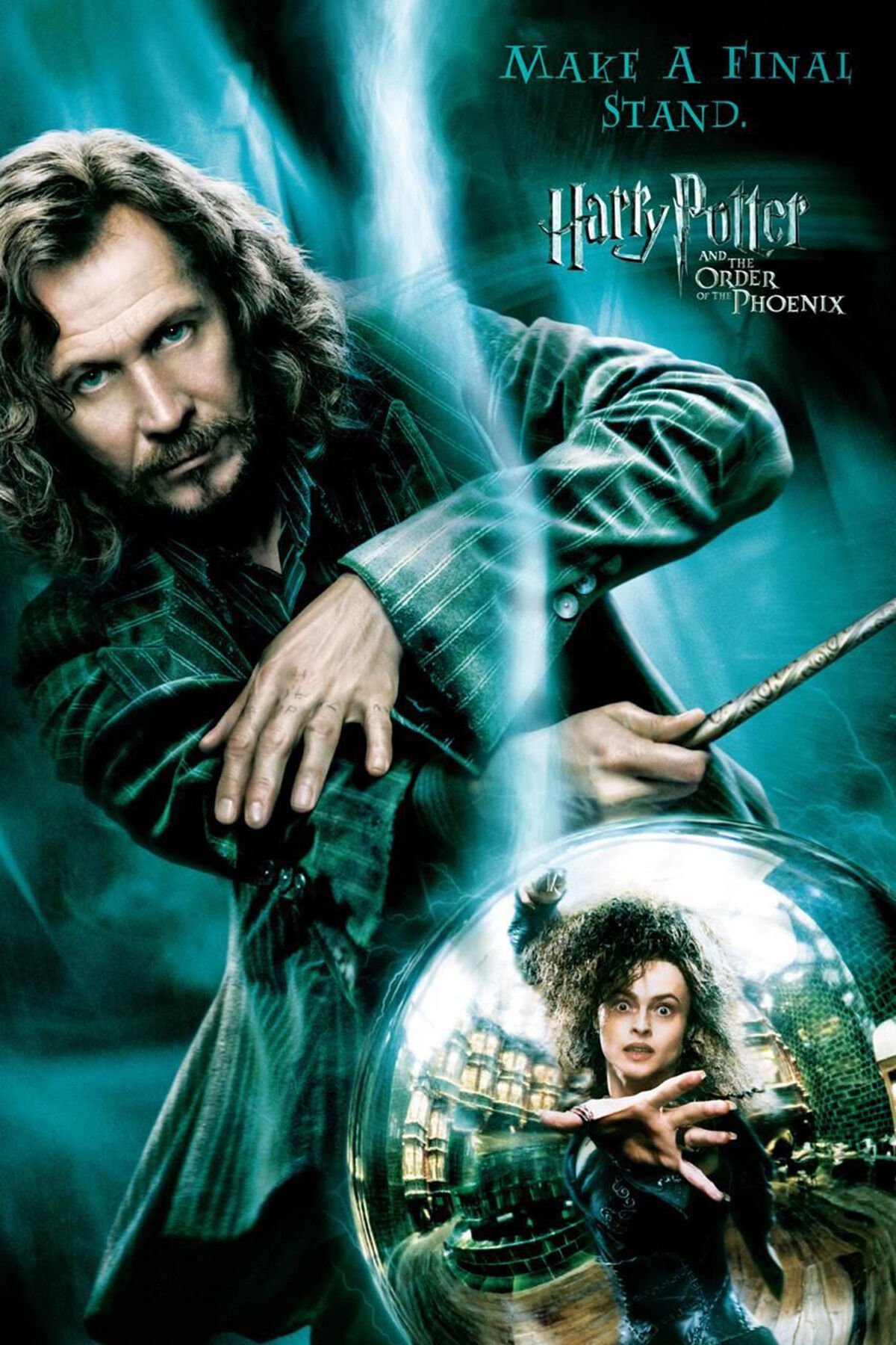 Harry Potter Phoenix Sirius Retro Ahşap Poster