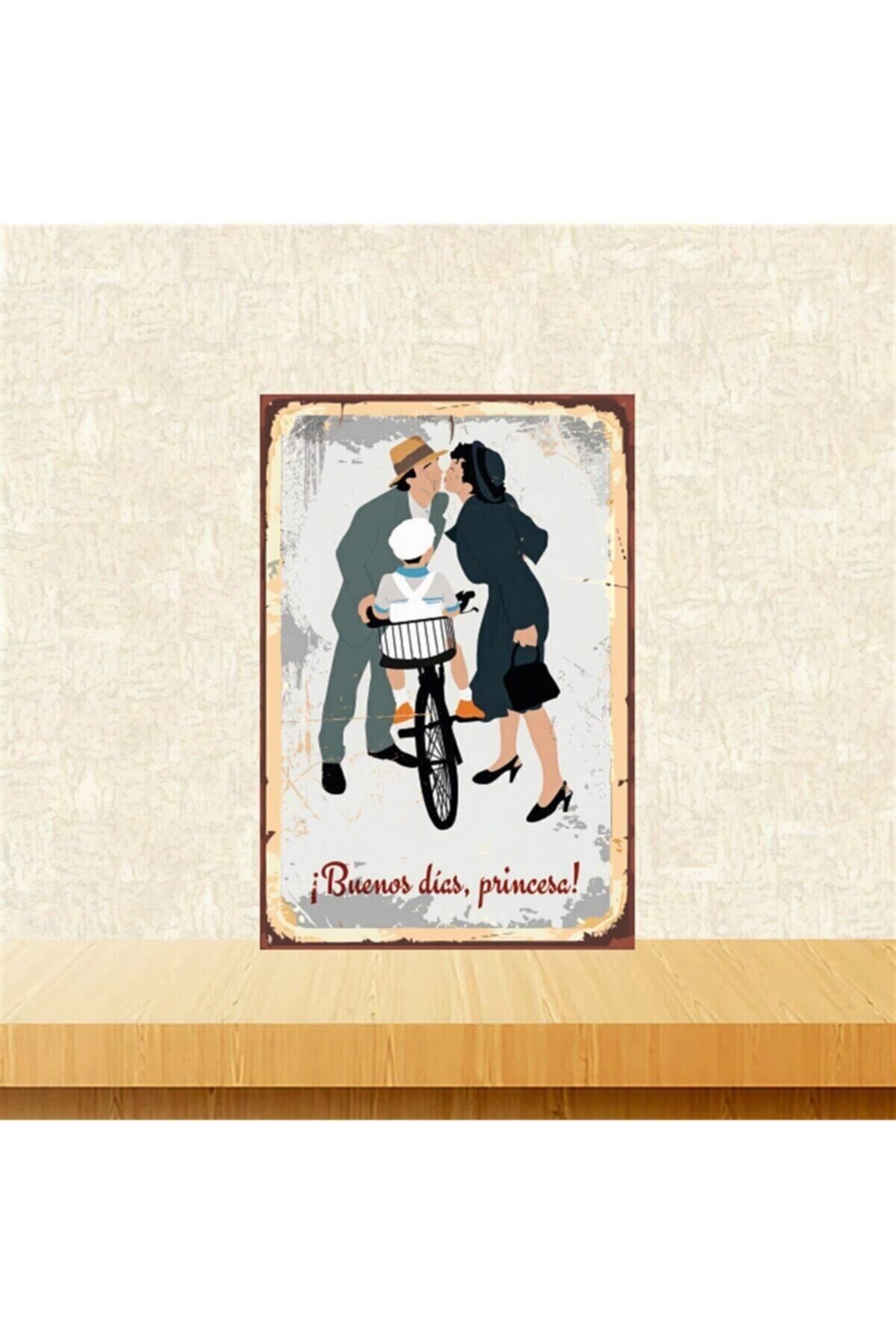 Buenos Dics Princesa 20-30 Cm Retro Ahşap Tablo Tkfx5346