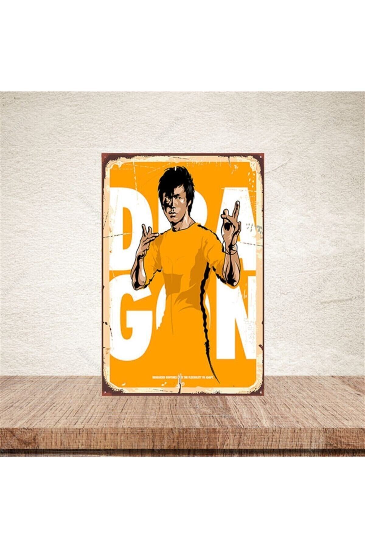 Dragon 20-30 Cm Retro Ahşap Poster