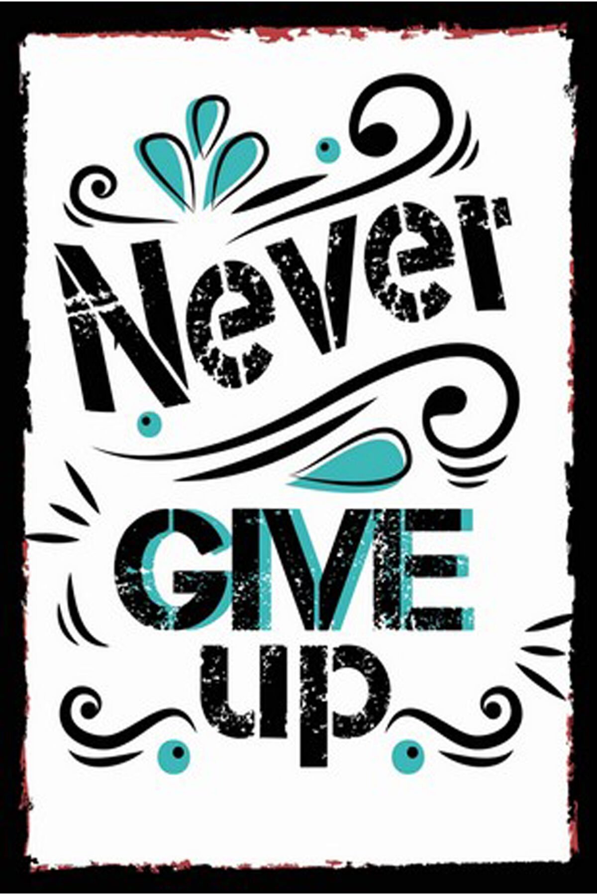 Yazılı Retro Ahşap Poster