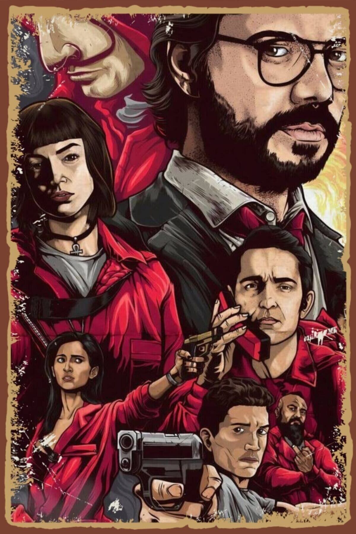 La Case Görseli Ahşap Poster