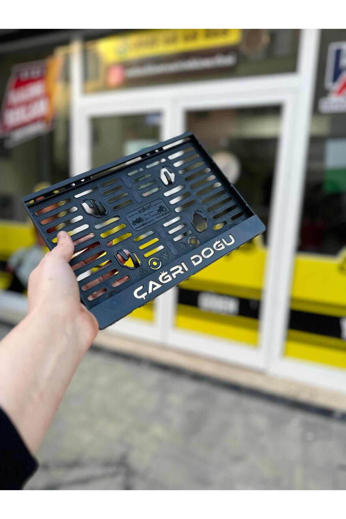 Klasik Altın Yazılı Uyumlu Motor Plakalık