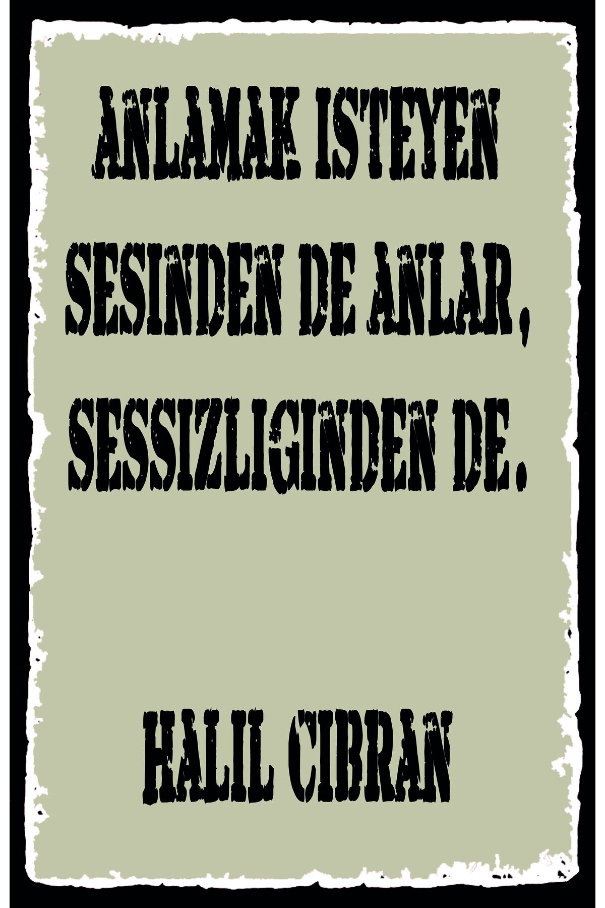 Yazılı Retro Ahşap Poster