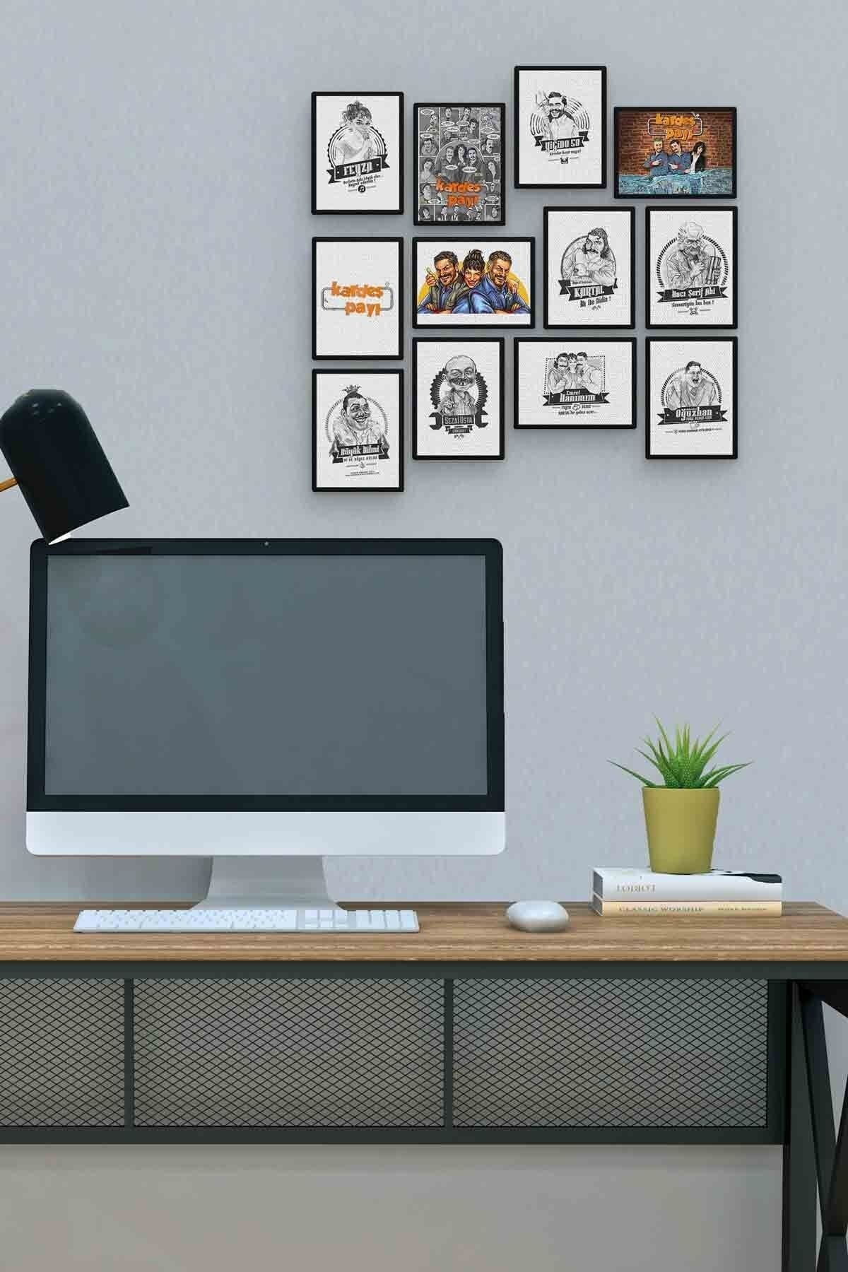 Kardeş Payı 12 Parça Mdf (ahşap) Tablo Ofis Boyu