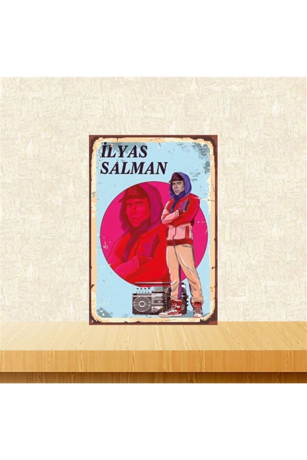 Ilyas Salman 20-30 Cm Retro Ahşap Tablo Tkfx4912