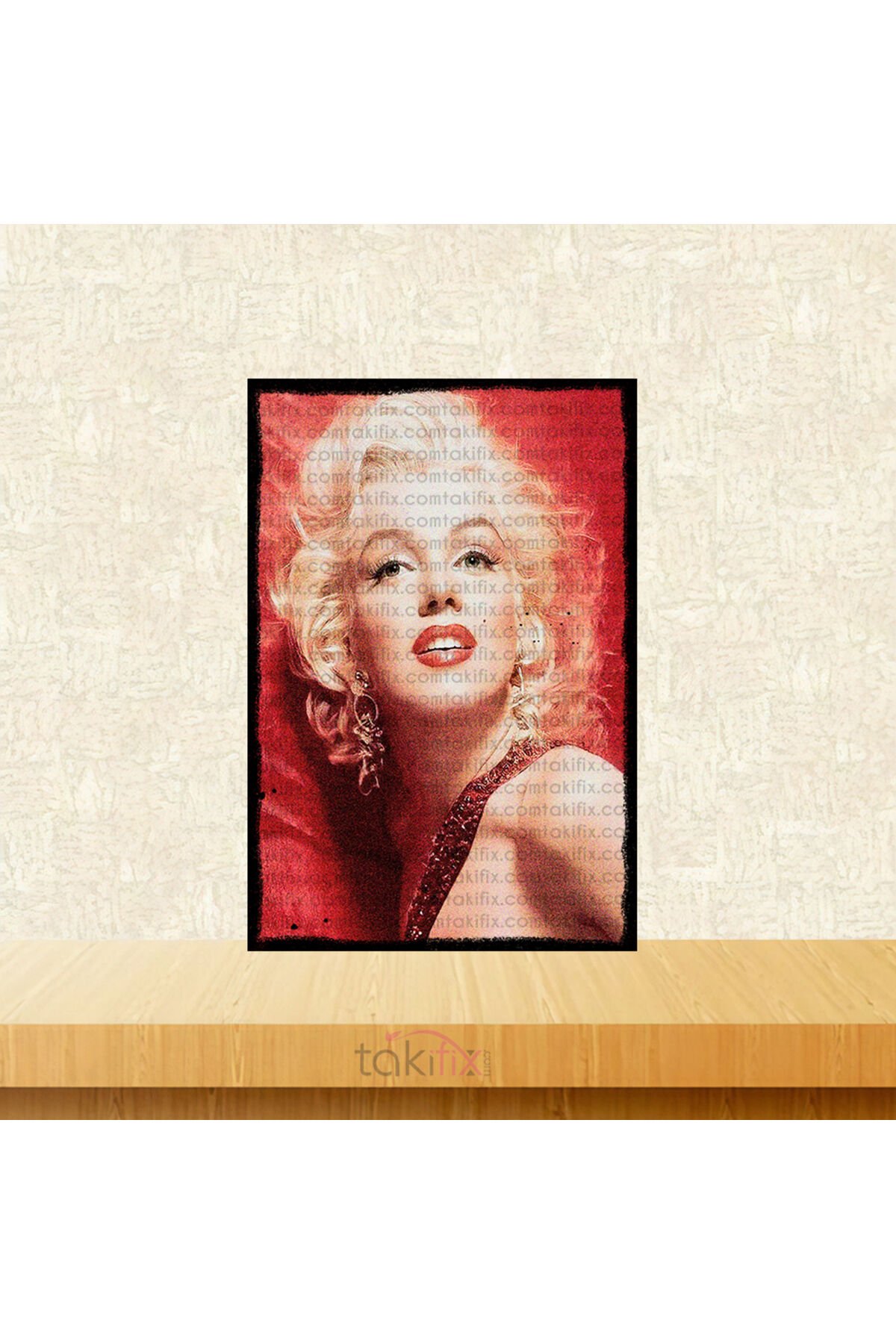 Marilyn Monroe Tasarımlı 20x30 Cm Retro Ahşap Poster