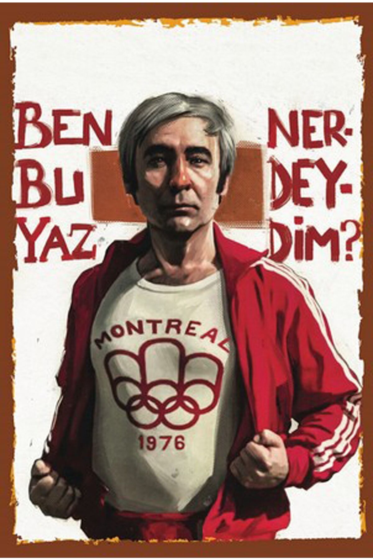 Ben Bu Yaz Neredeydim Retro Ahşap Poster