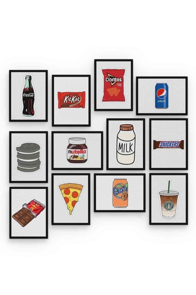 Atıştırmalık 12 Parça Mdf (ahşap) Tablo Ofis Boyu