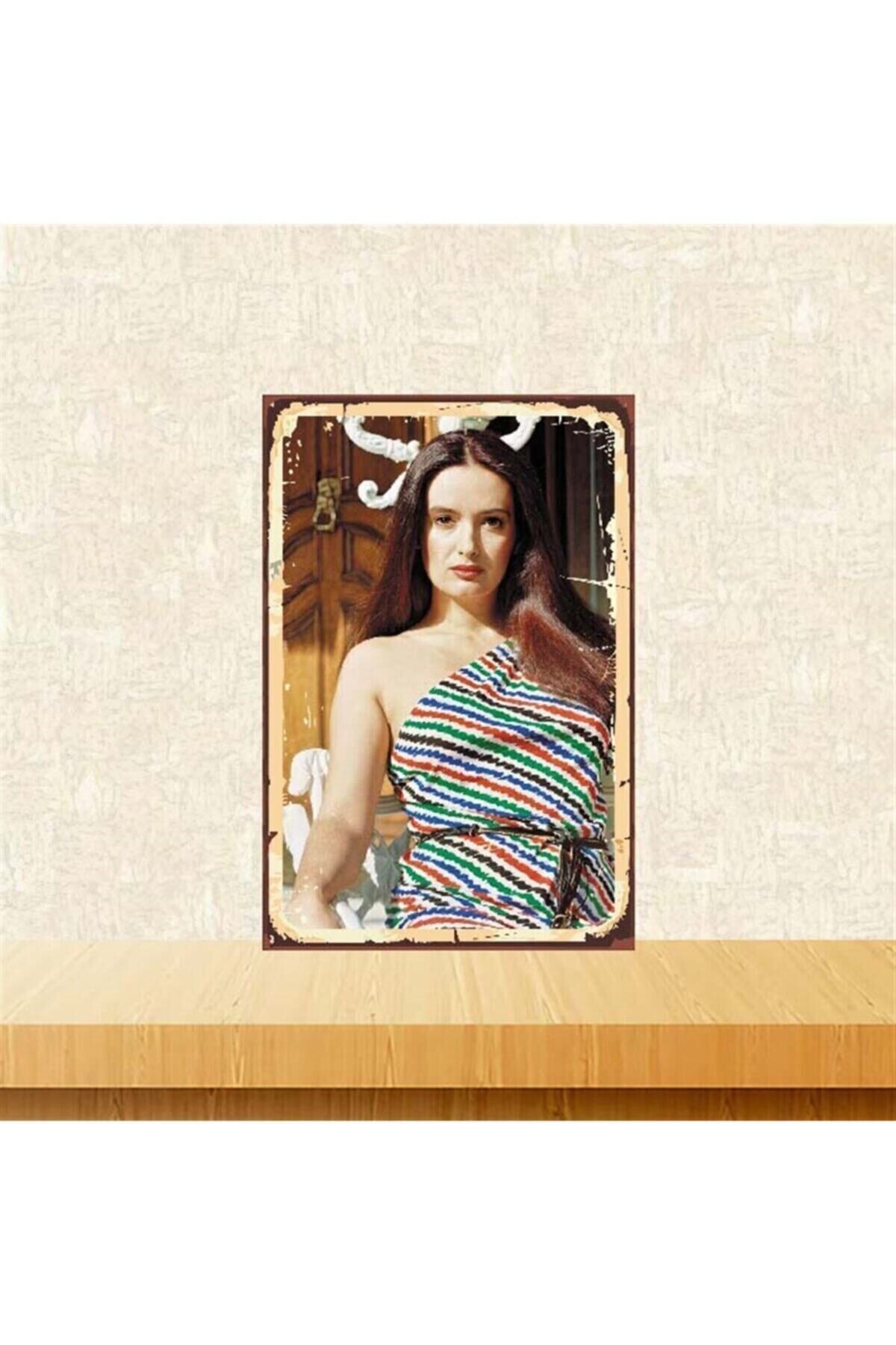 Müjde Ar 20-30 Cm Retro Ahşap Poster Tkfx3897