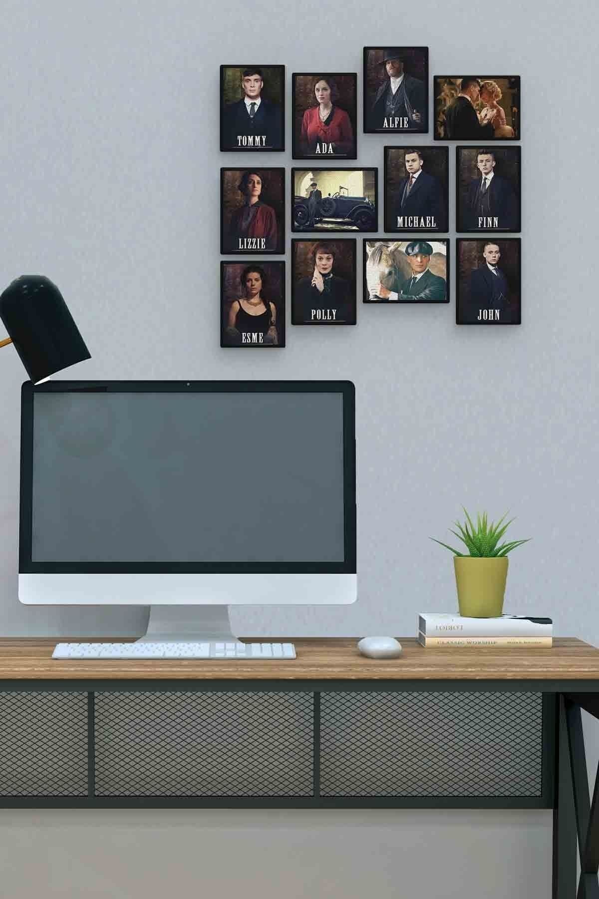 Peaky Blinders 12 Parça Mdf (ahşap) Tablo Ofis Boyu