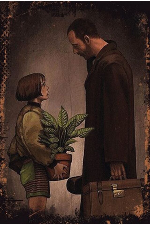 Leon Retro Ahşap Poster