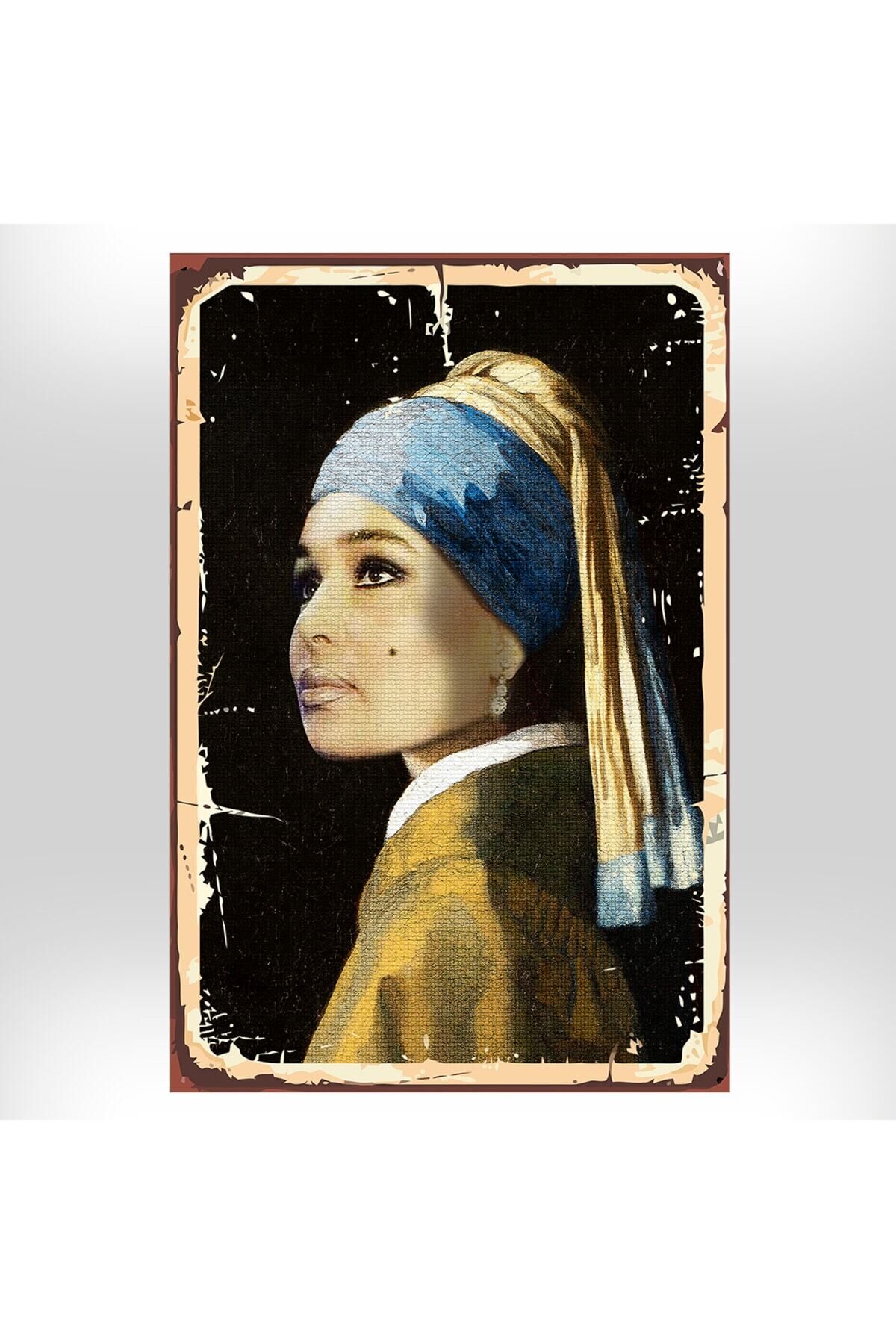 Bülent Ersoy Tasarımlı 20x30 Cm Retro Ahşap Tablo