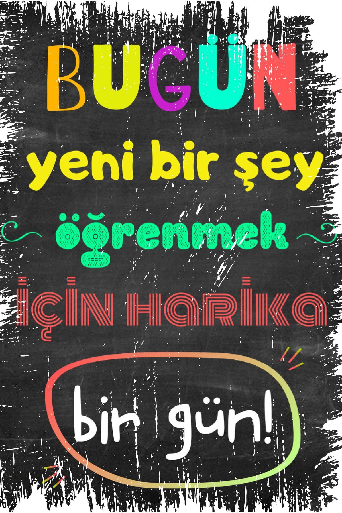 Yazılı Retro Ahşap Poster