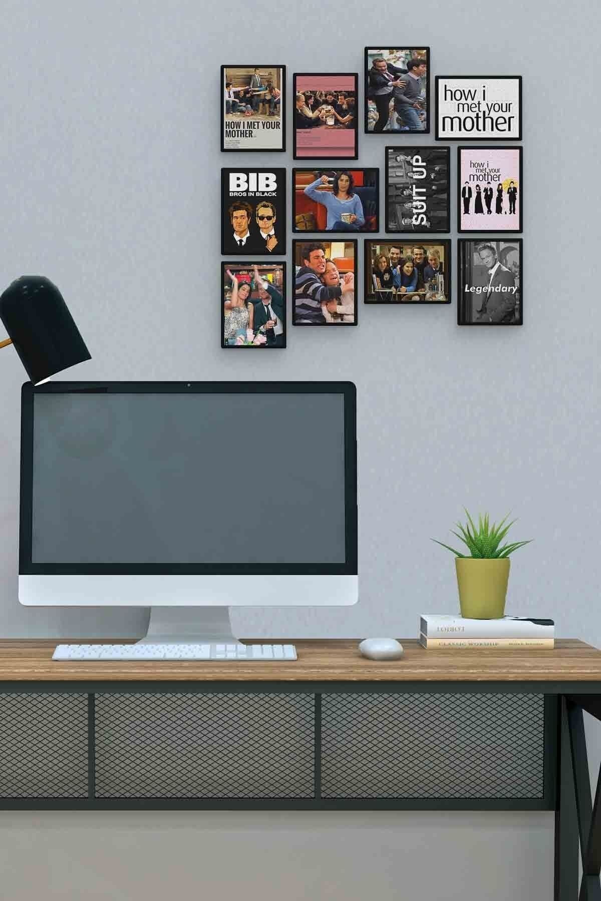 How I Met Your Mother 12 Parça Mdf (ahşap) Tablo Ofis Boyu