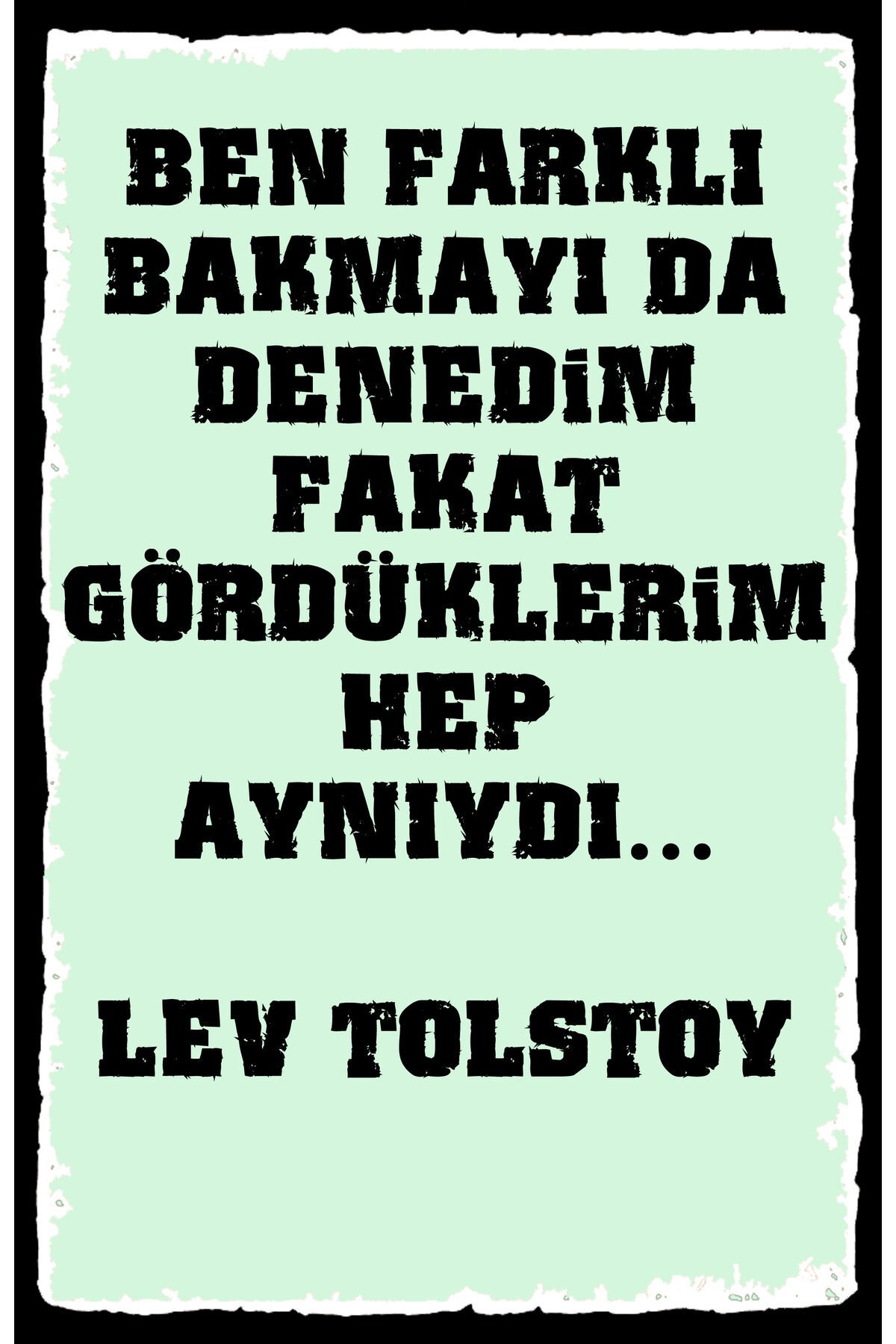 Yazılı Retro Ahşap Poster