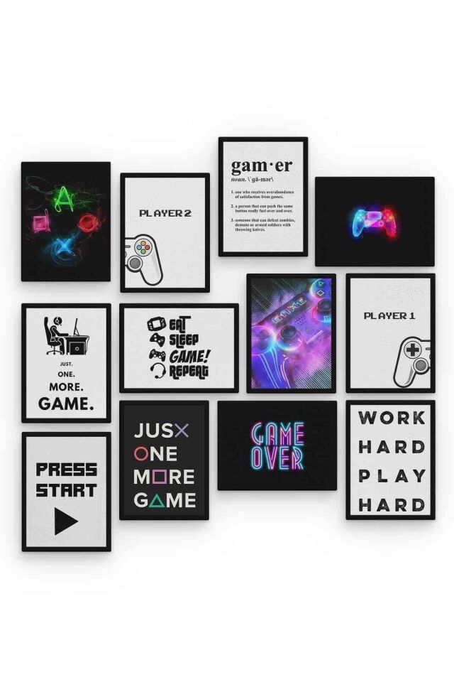 Gamer 12 Parça Mdf (ahşap) Tablo Ofis Boyu