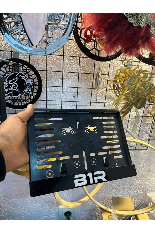 Pleksi Motor Plakalık 1 adet  Uyumlu