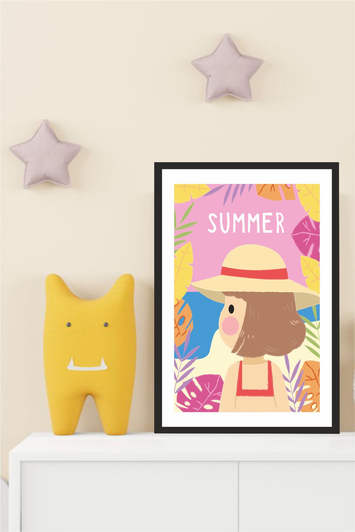 Çocuk Odası Tasarımlı Çerçeve Görünümlü Mdf Tablo