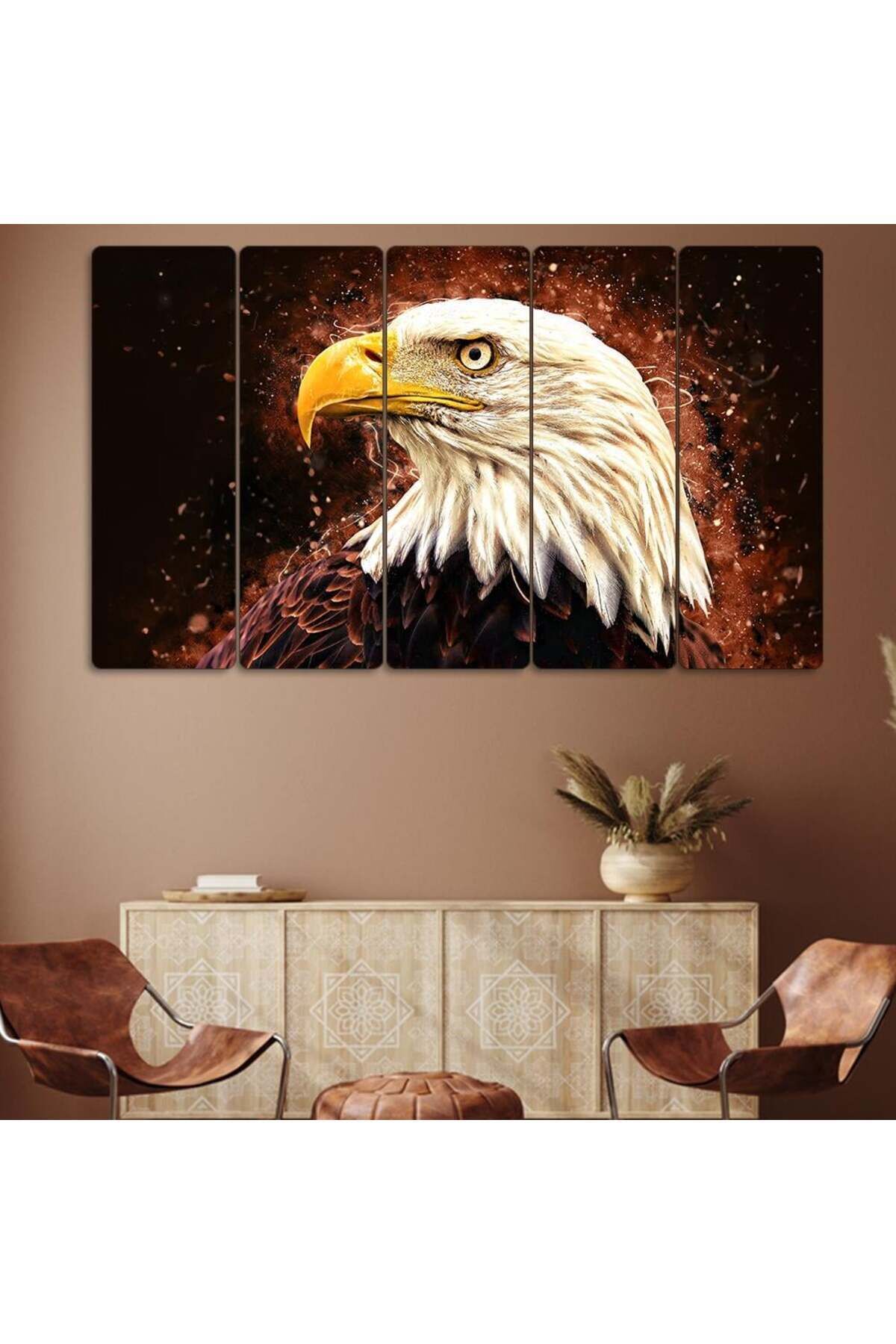 Asil Kartal - 5 Parçalı Tablo
