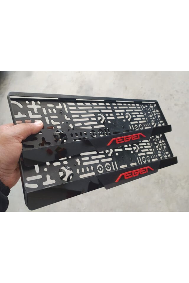 Fiat Egea Uyumlu Kabartma Yazılı Takmatik MAT Pleksi Plakalık 2 Adet 3D Piano Black