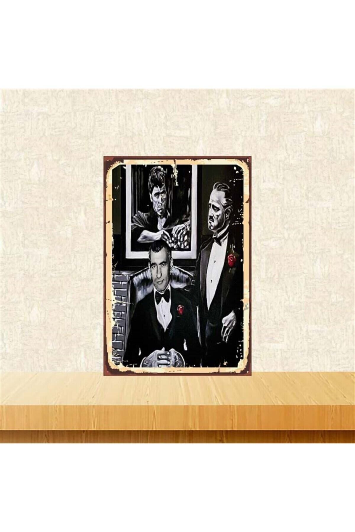 Gerçek Baba Yılmaz Güney 20-30 Cm Retro Ahşap Poster