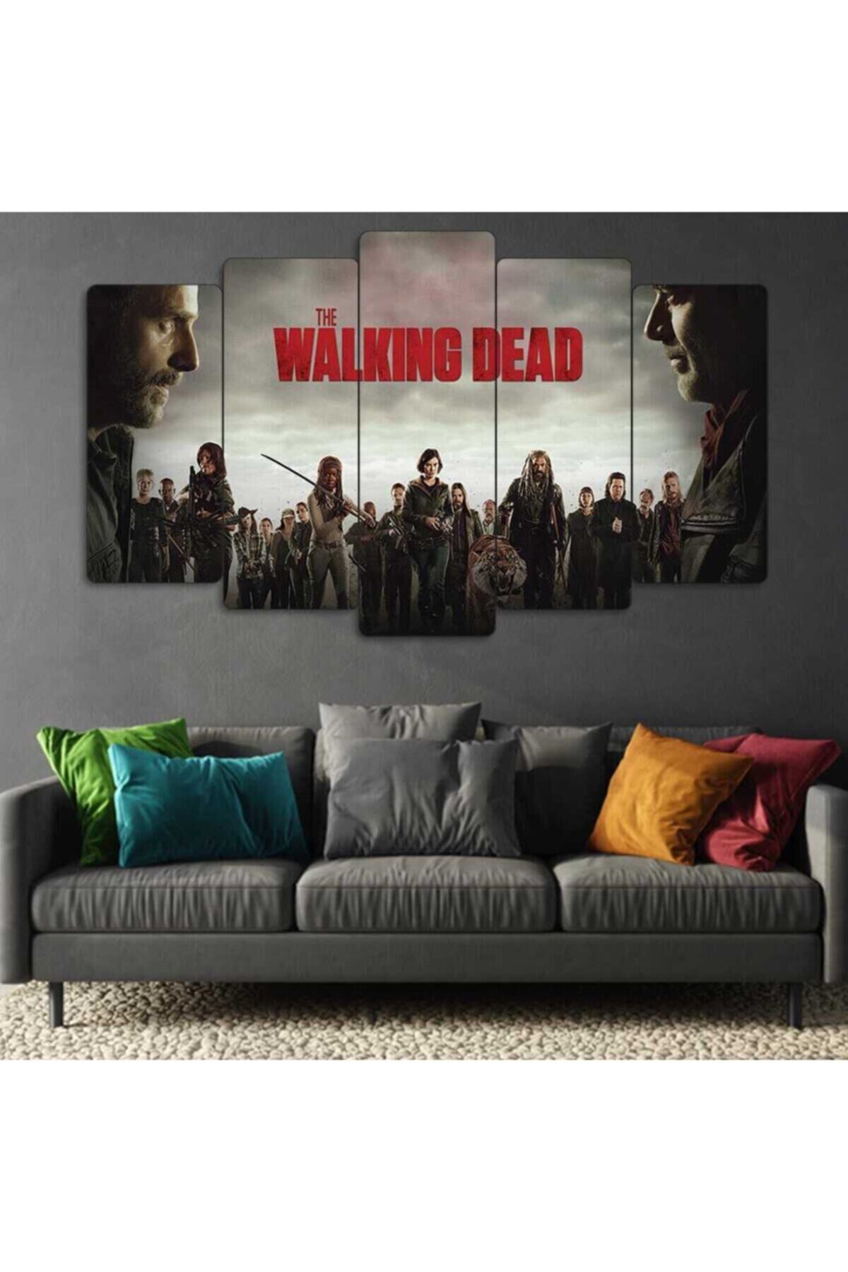 The Walking Dead - 5 Parçalı Tablo