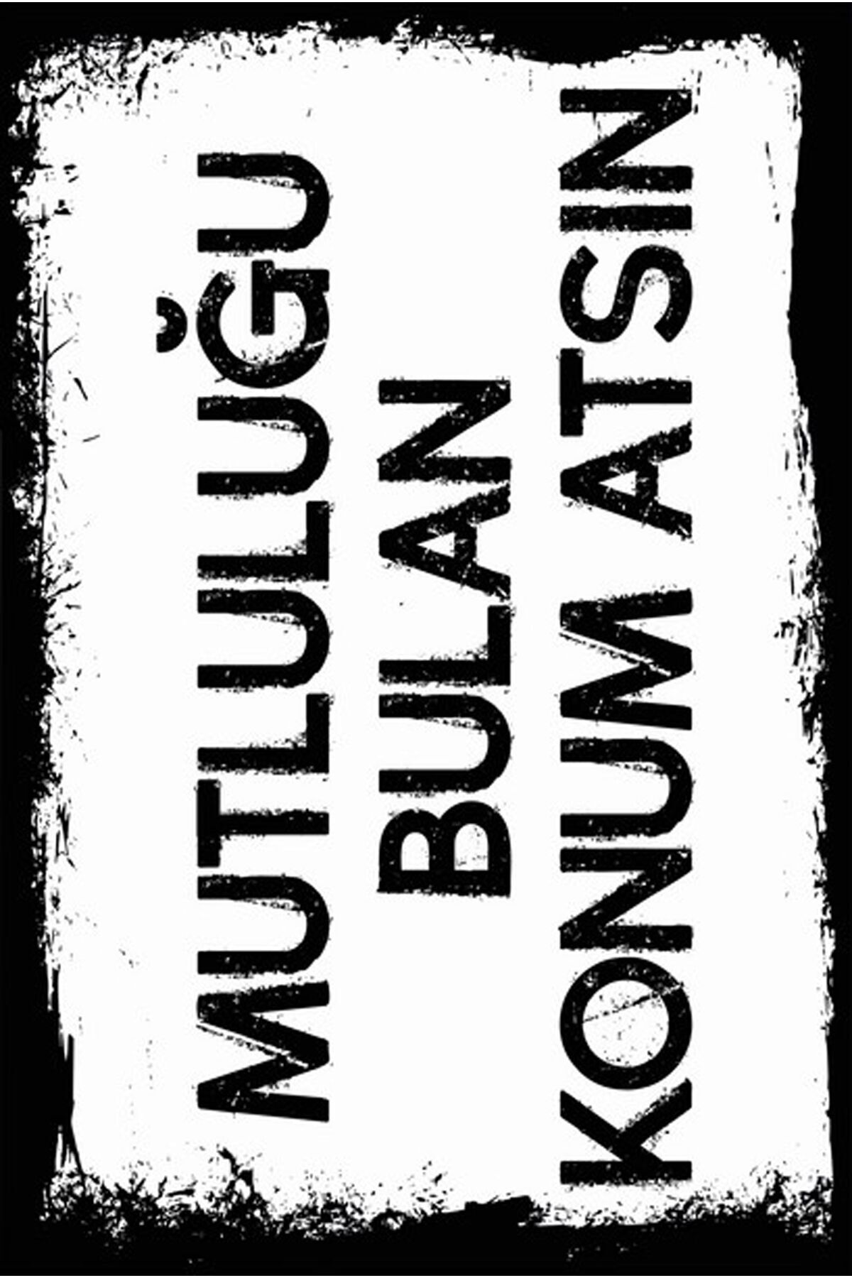 Yazılı Retro Ahşap Poster