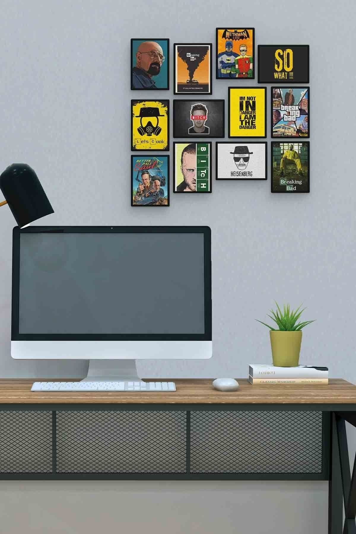 Breaking Bad 12 Parça Mdf (ahşap) Tablo Ofis Boyu