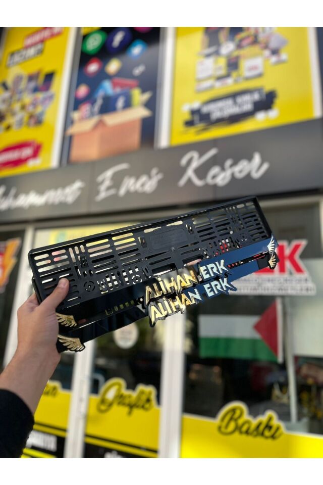 MELEK KANADI MODEL İSİME ÖZEL PLEKSİ PLAKALIK