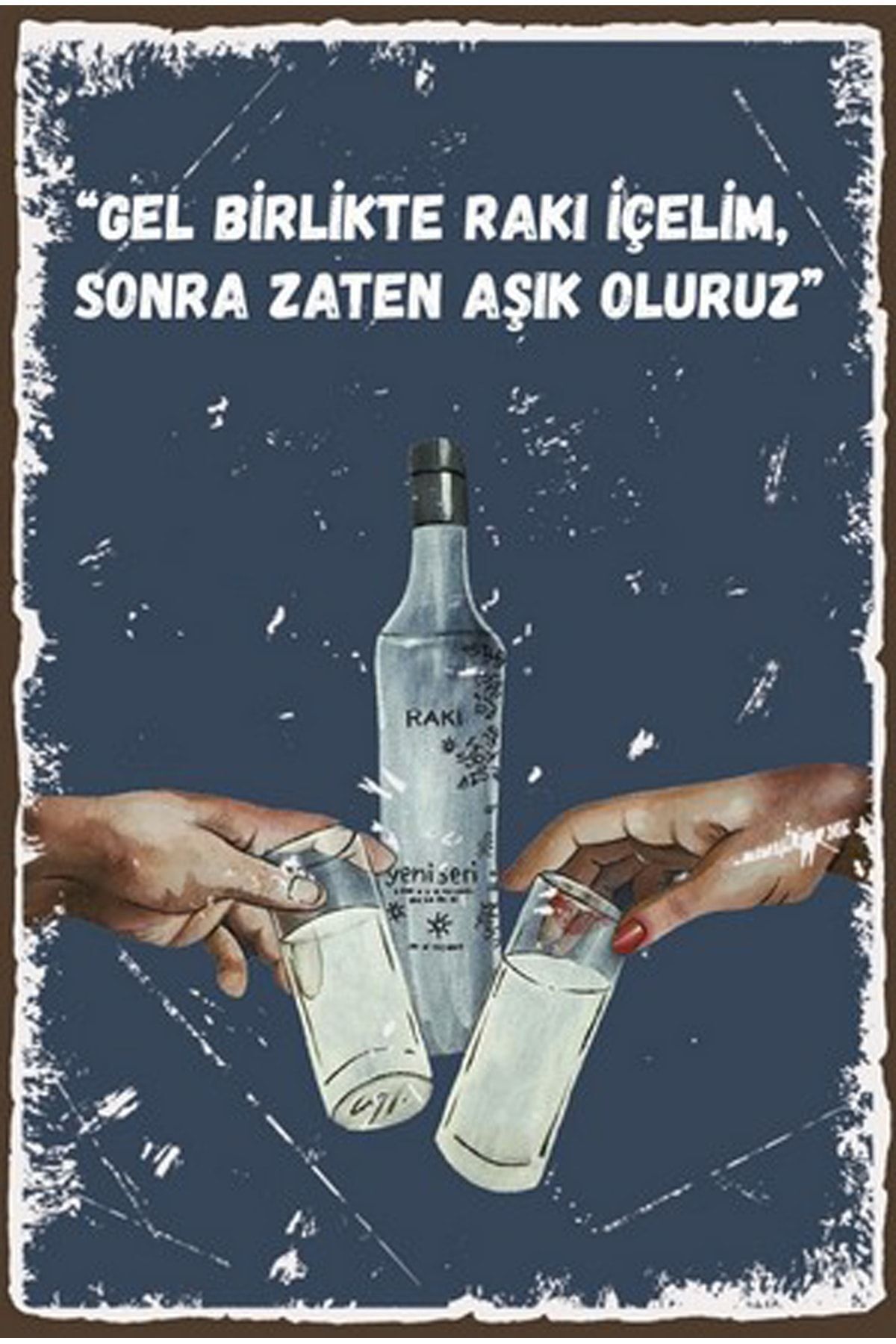 Retro Ahşap Poster
