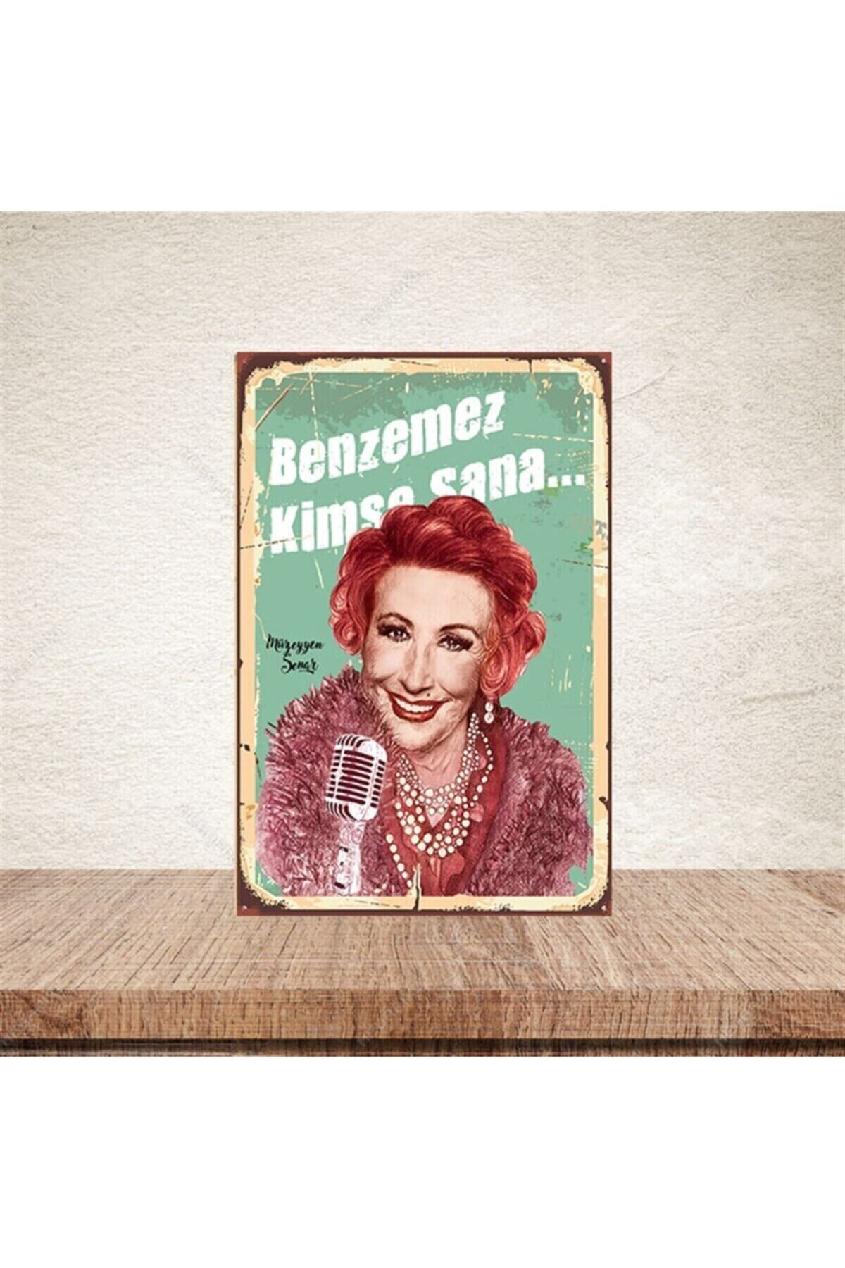 Benzemez Kimse Sana Retro Ahşap Poster