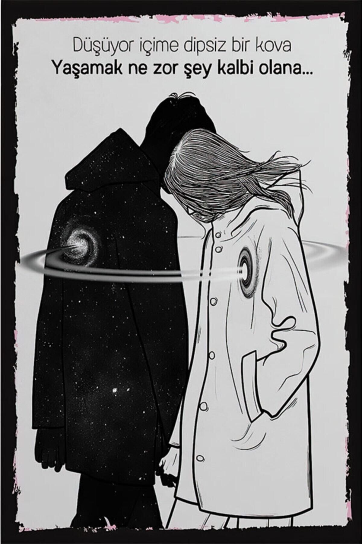 Yaşamak Ne Zor Retro Ahşap Poster